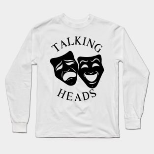 Talking Heads - Masks - Tribute Artwork- White Long Sleeve T-Shirt